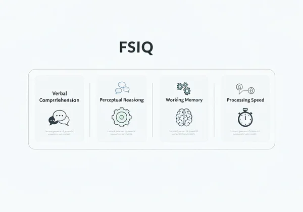 WAIS FSIQ 和核心指数分数的视觉表示