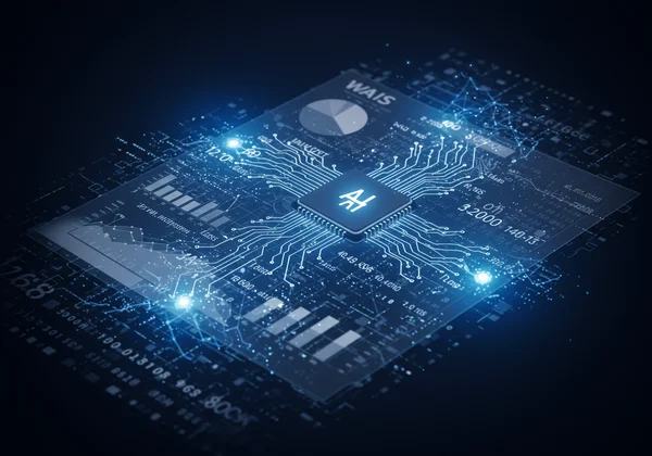 AI analyzing complex WAIS test data patterns