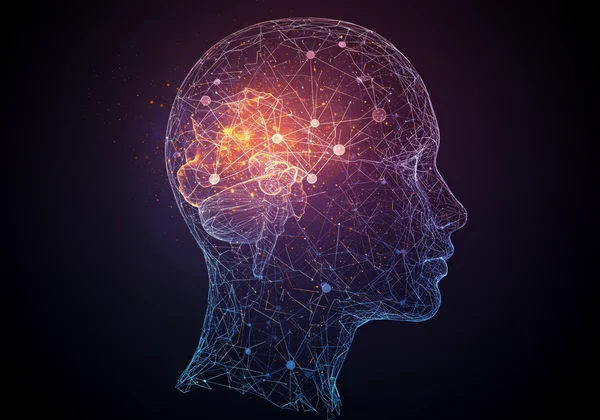 Abstract representation of cognitive skills and brain