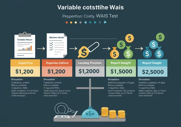 Infographic showing varying costs of WAIS test