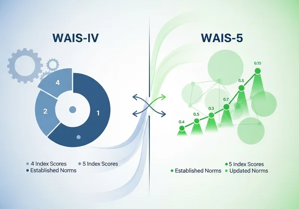 Comparing WAIS-IV and WAIS-5 test versions