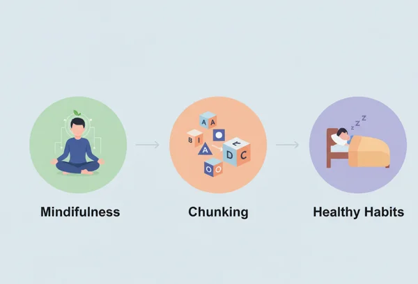 Strategies to enhance working memory illustration