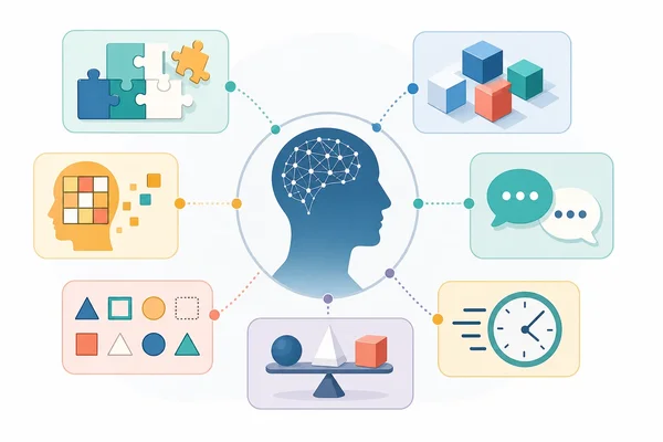Cognitive domains in IQ tests